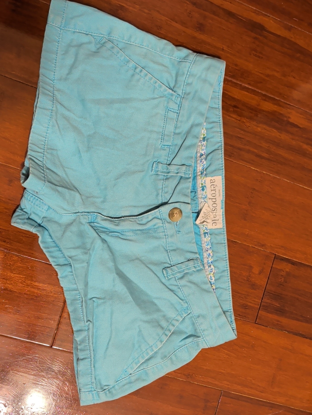 Aeropostale Teal Women's Blue Short Shorts